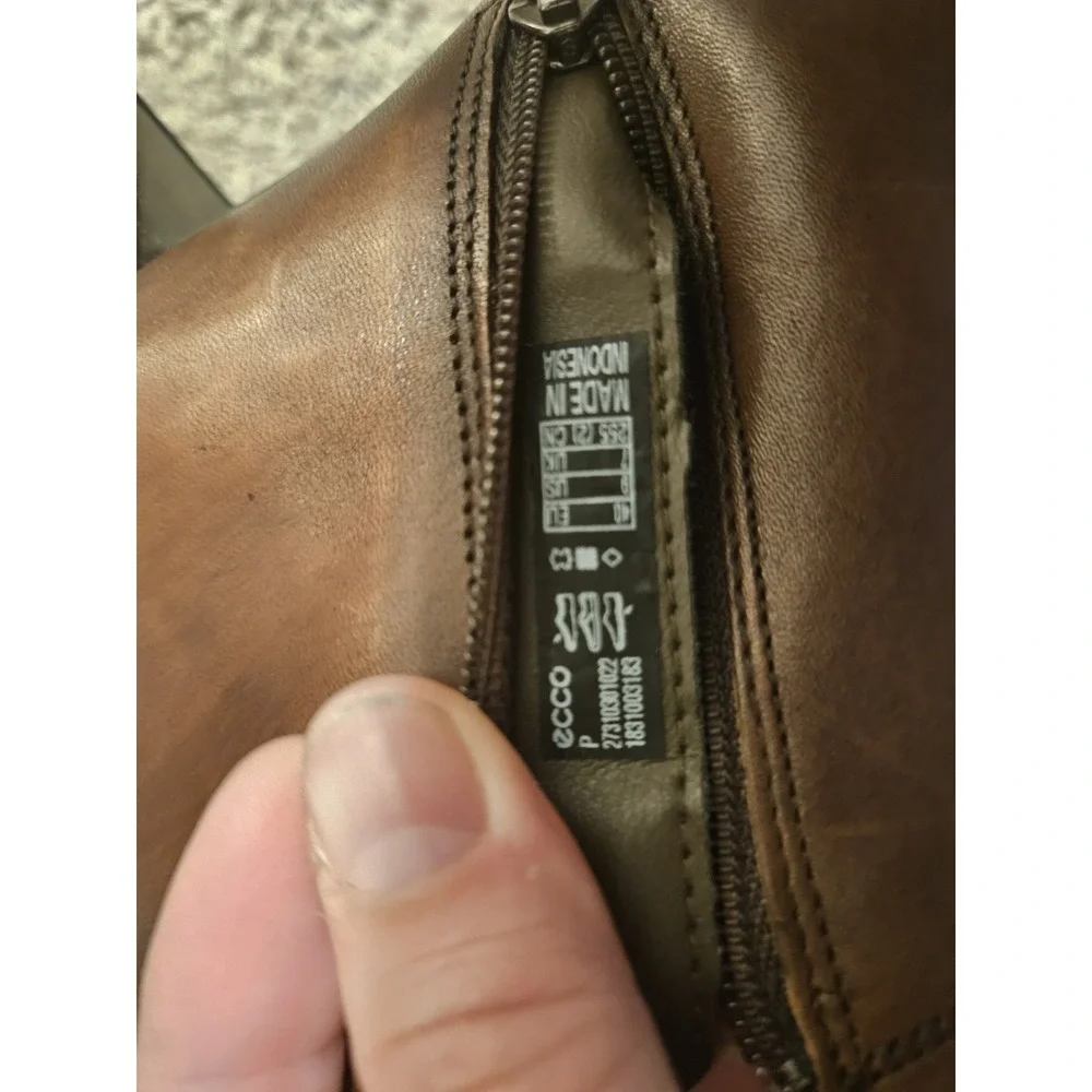 Ecco Women's Rich Brown Ankle Booties - Size‎ 9 - 100% Leather